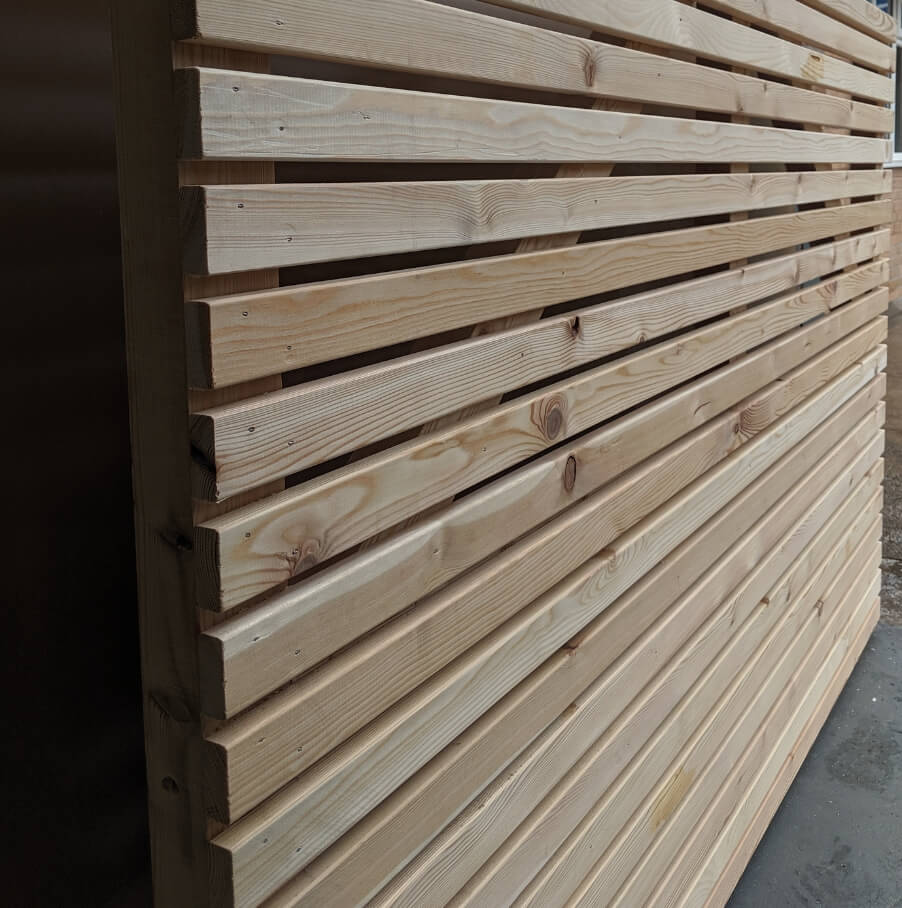 The slatted Larch gate is made using an incredibly durable softwood.