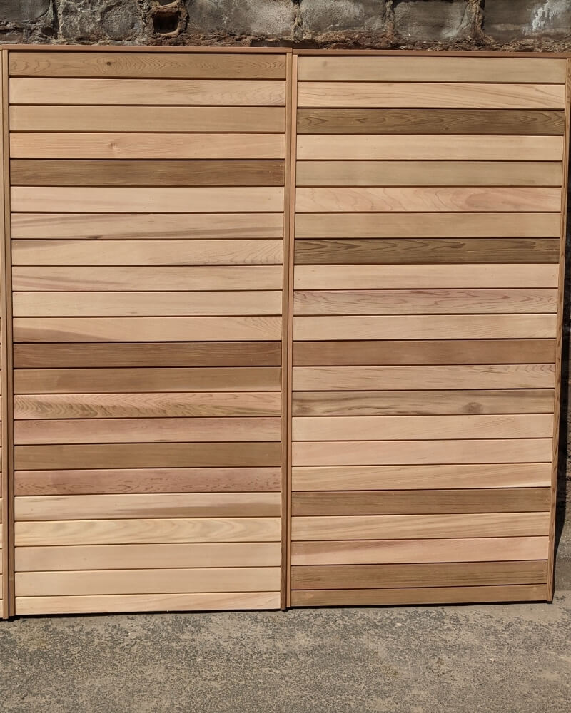 Our solid cedar driveway gates are available in a range sizes, ideal for any property.