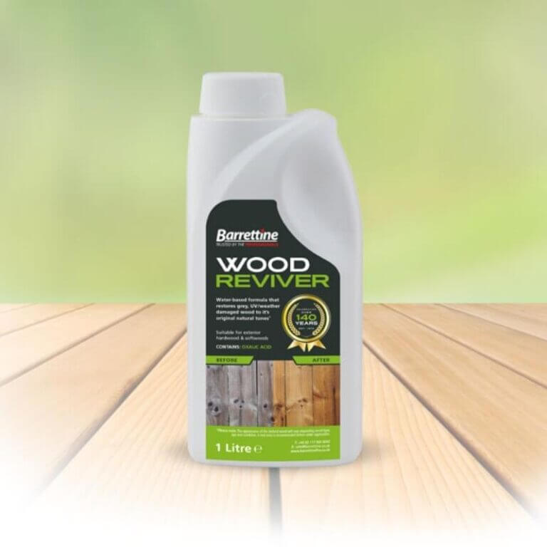 Our timber reviver is available in 1 and 5 litre options.