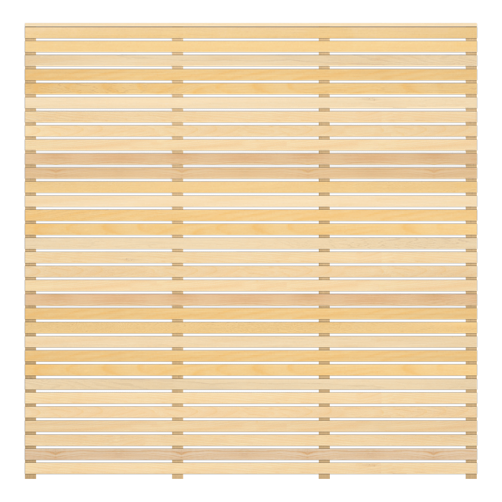 Our yellow cedar fence panels are available in a range of sizes as standard with bespoke options upon request.
