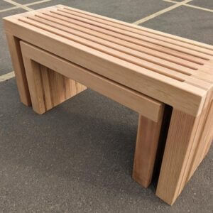 Our pair of cedar benches can be tailored to suit any unique requirements.