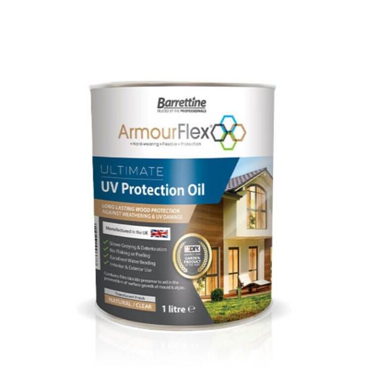 Armourflex UV oil provides impressive resistance against the UK elements.