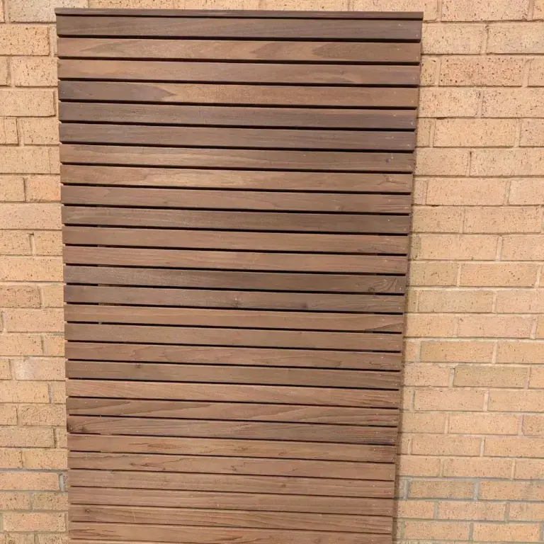 The tulip wood gates are incredibly durable and low-maintenance.